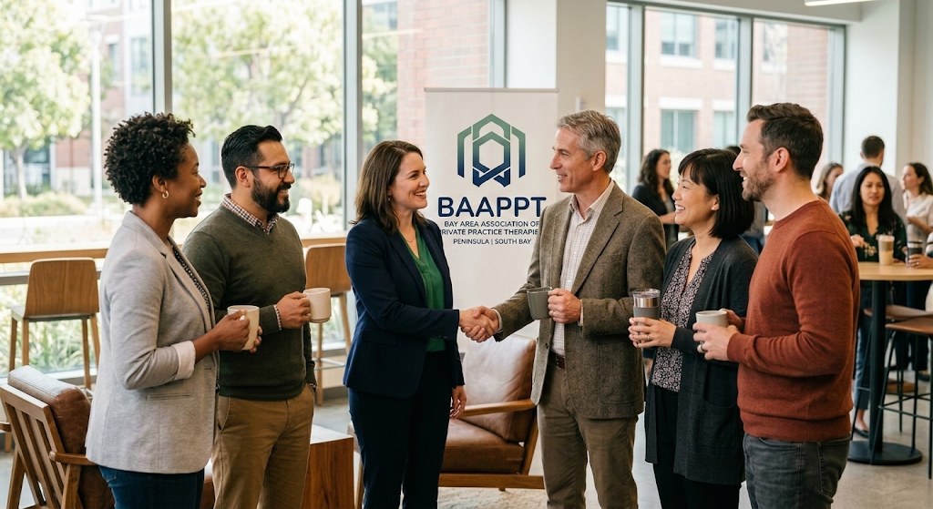BAAPPT therapists networking together at a community event